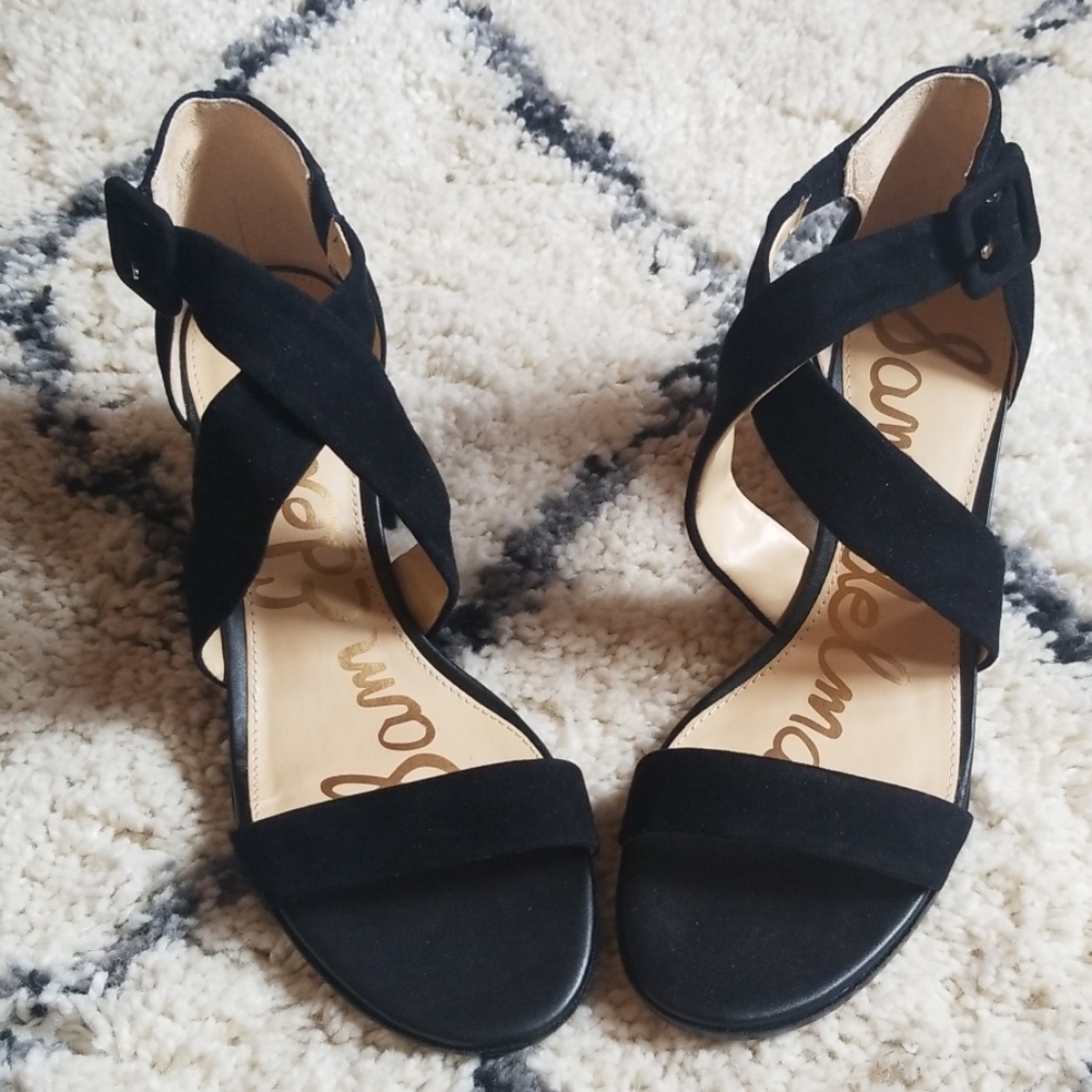 Sam Edelman Sonia Black Suede Sandal